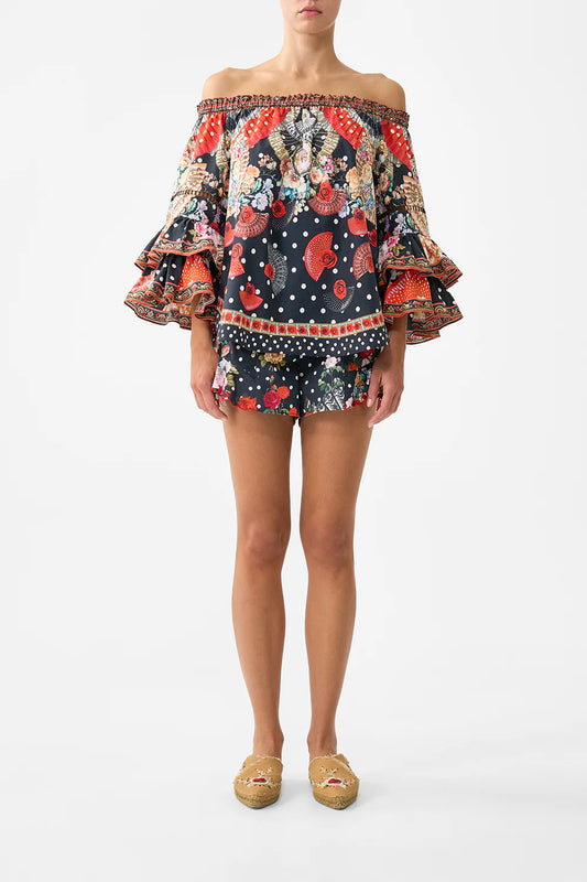 DAUGHTERS OF DUENDE OFF SHOULDER TOP