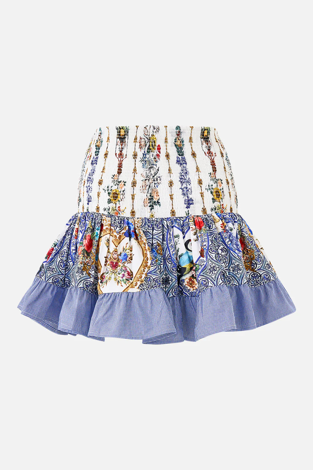 SHORT SHIRRED SKIRT - POTTERY PARLOUR