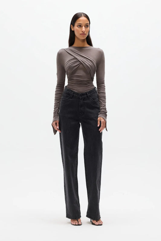 *PREORDER* CESCA TOP - SMOKE