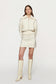 ATLAS KNIT MINI SKIRT - OFF WHITE