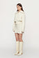 ATLAS KNIT MINI SKIRT - OFF WHITE