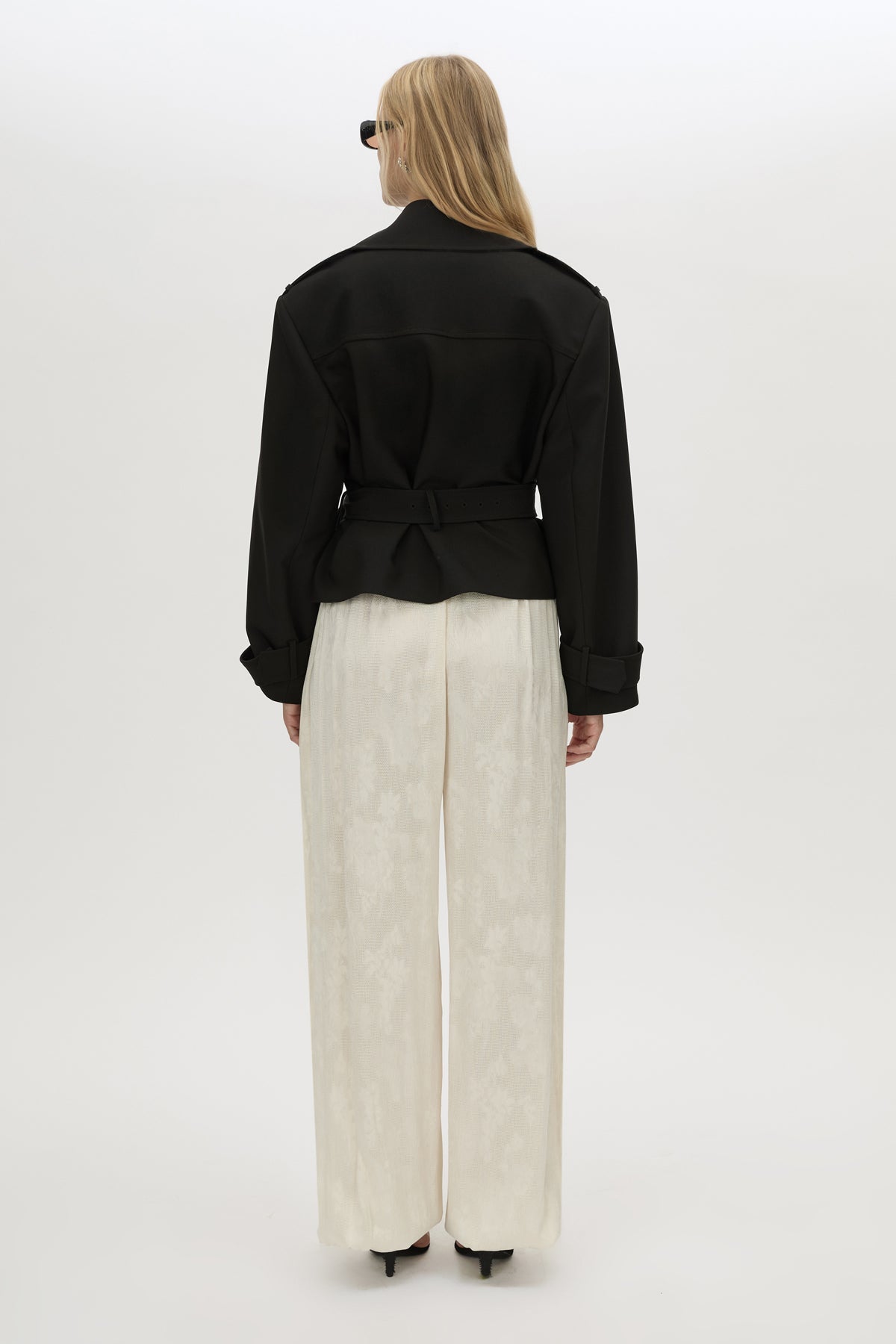 *PREORDER* ASENA SHORT TRENCH - BLACK