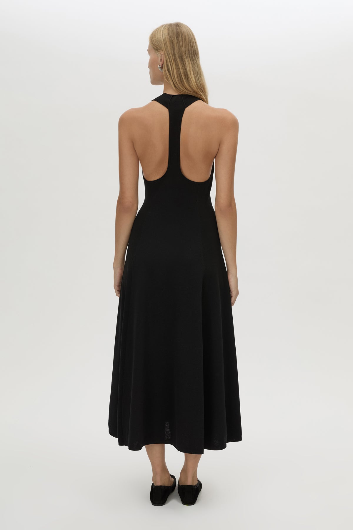 *PREORDER* AURORE KNIT MIDI DRESS - BLACK