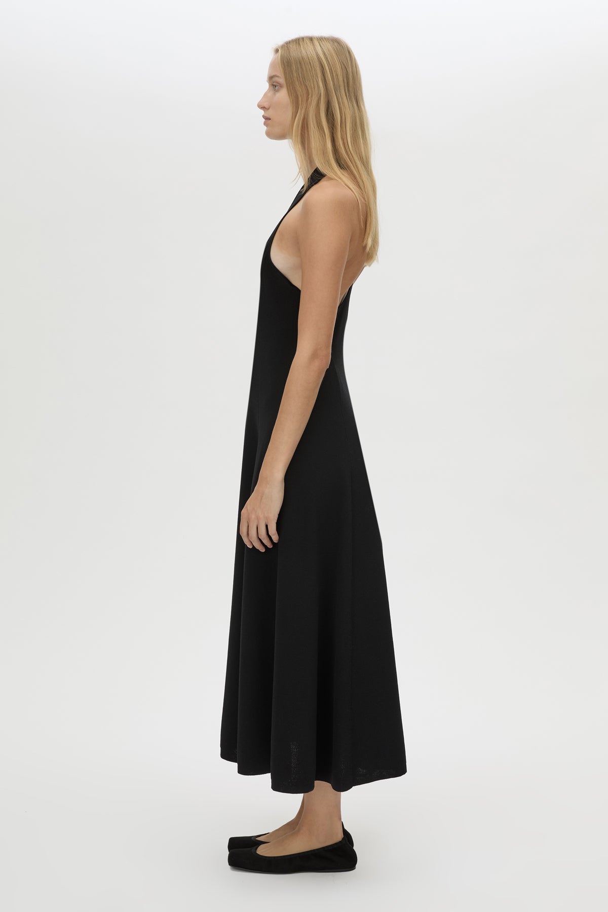 *PREORDER* AURORE KNIT MIDI DRESS - BLACK