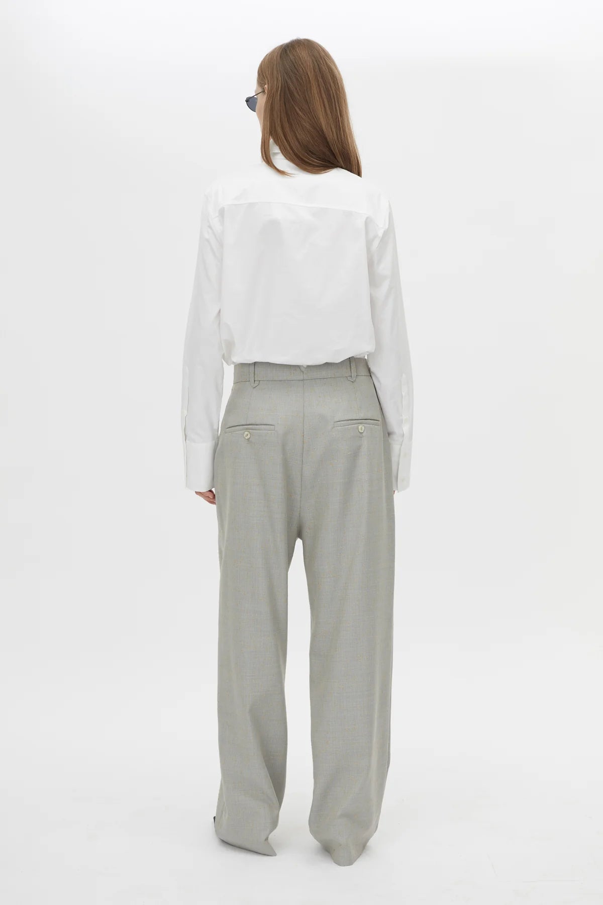 DENIS LONG SLEEVE SHIRT - WHITE