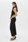 ELENI DENIM TOP - BLACK