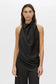 ELOWYN HALTER TOP - BLACK
