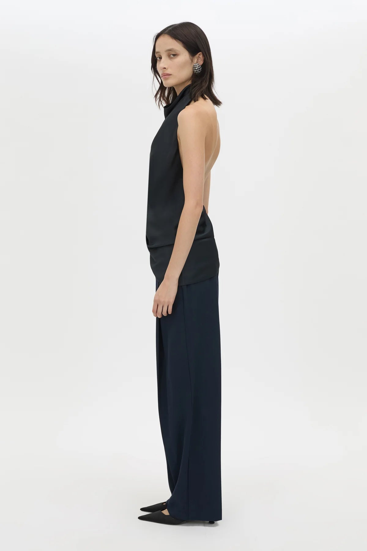 ELOWYN HALTER TOP - FRENCH NAVY