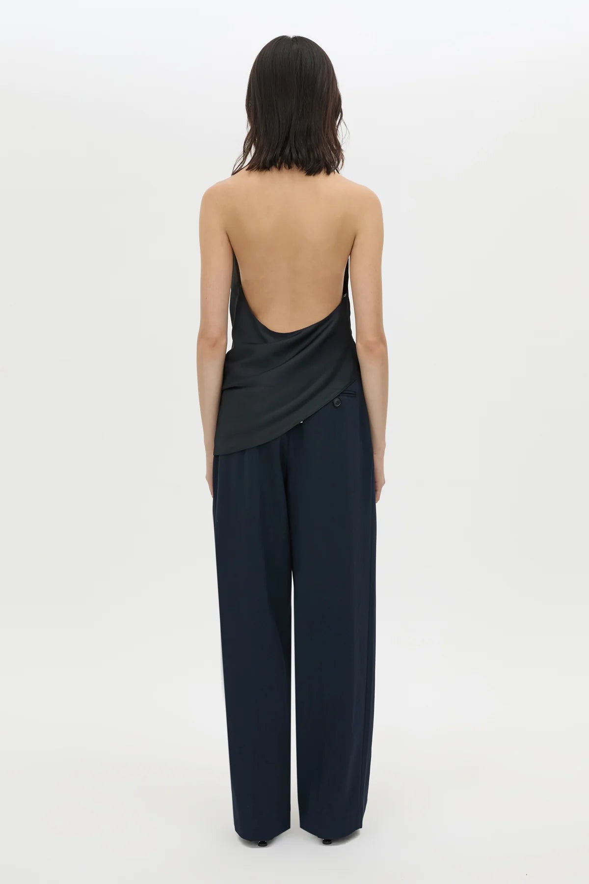 ELOWYN HALTER TOP - FRENCH NAVY