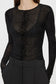 FIGUE LONG SLEEVE TOP - SLATE