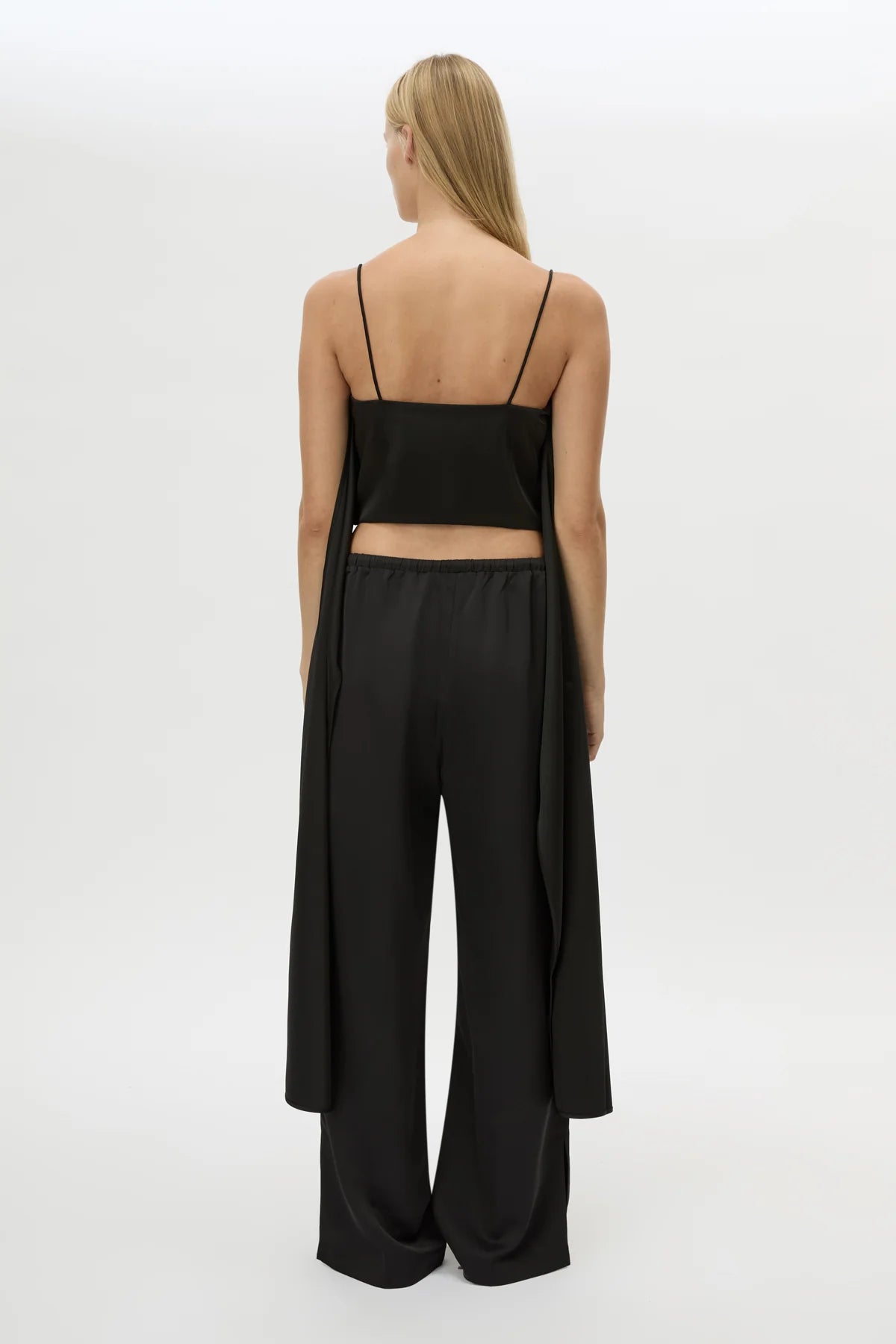 TAMAR DRAPE CAMI - BLACK