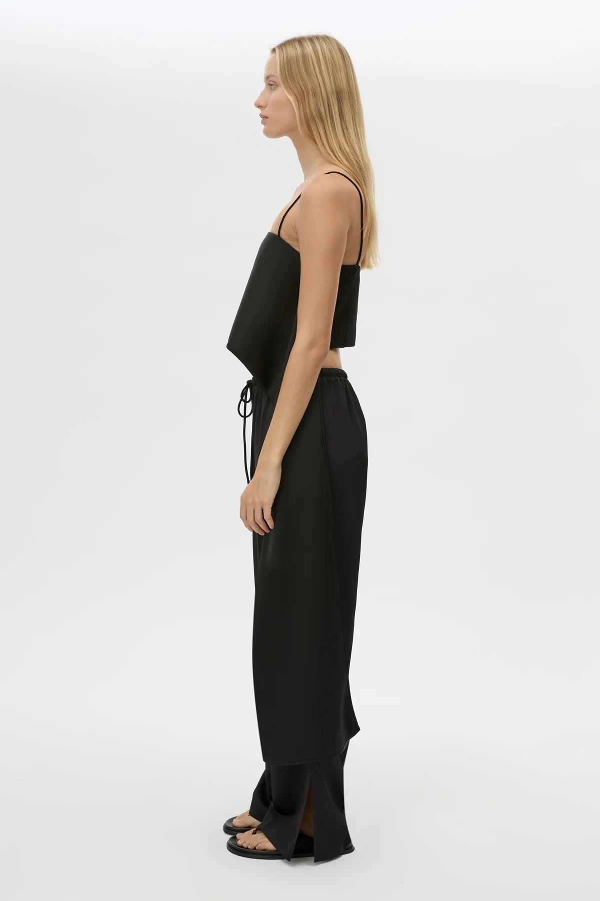 TAMAR DRAPE CAMI - BLACK