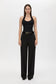 JULIET KNIT HALTER TOP - BLACK