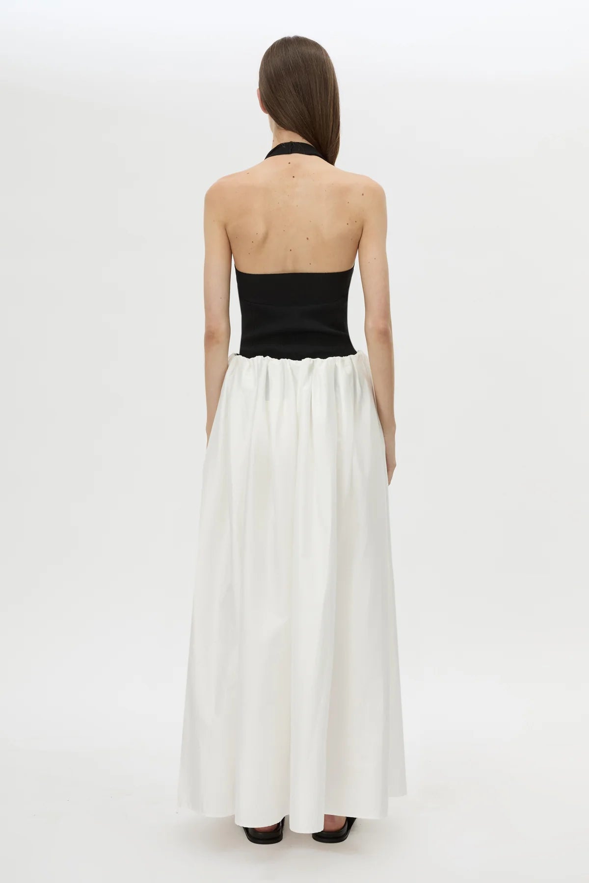 JULIET KNIT HALTER TOP - BLACK