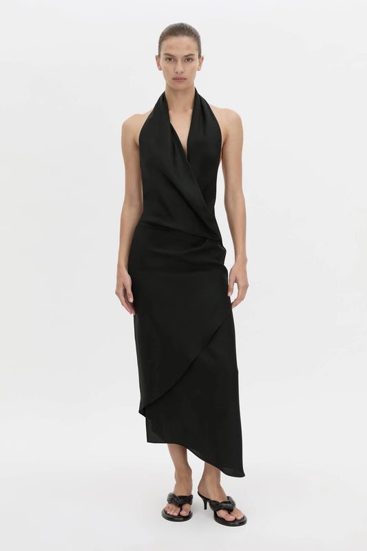 *PREORDER* LAWRENCE MIDI DRESS - BLACK