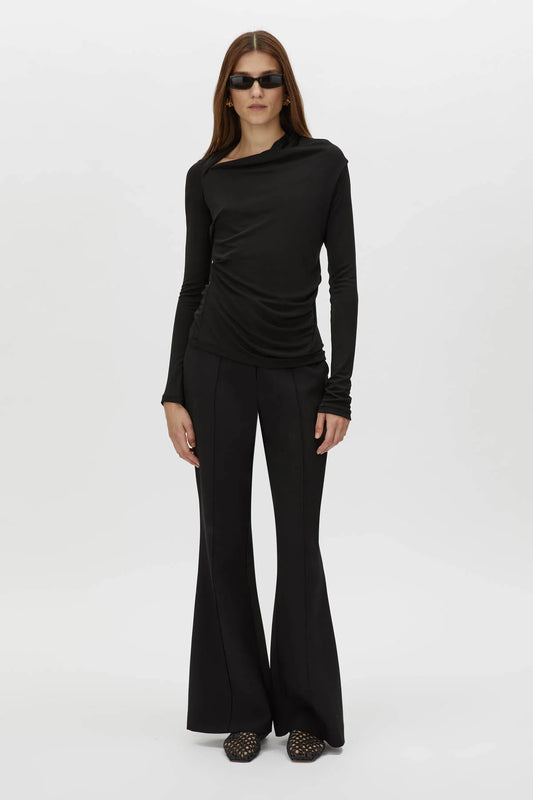 MAI LONG SLEEVE TOP - BLACK