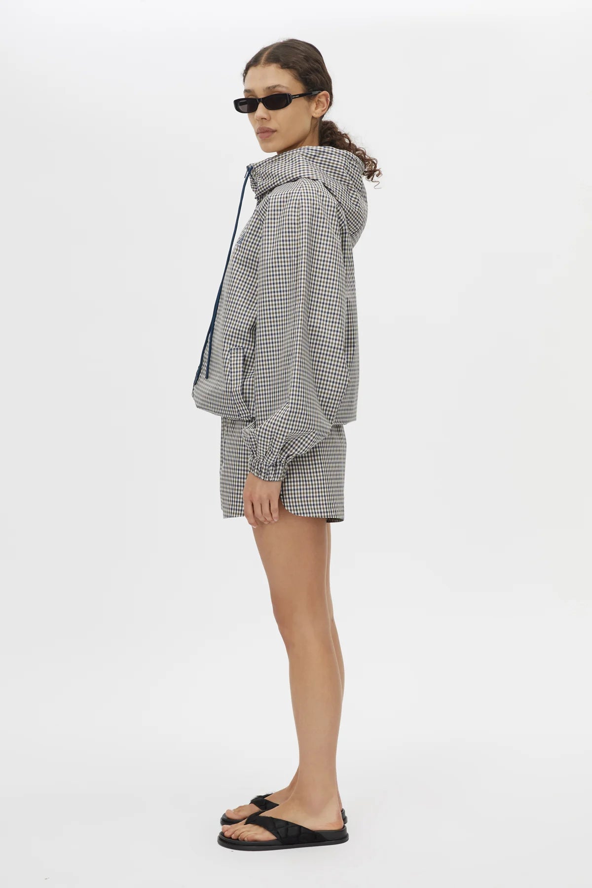 PIERCE CHECK ANORAK JACKET - BIRCH