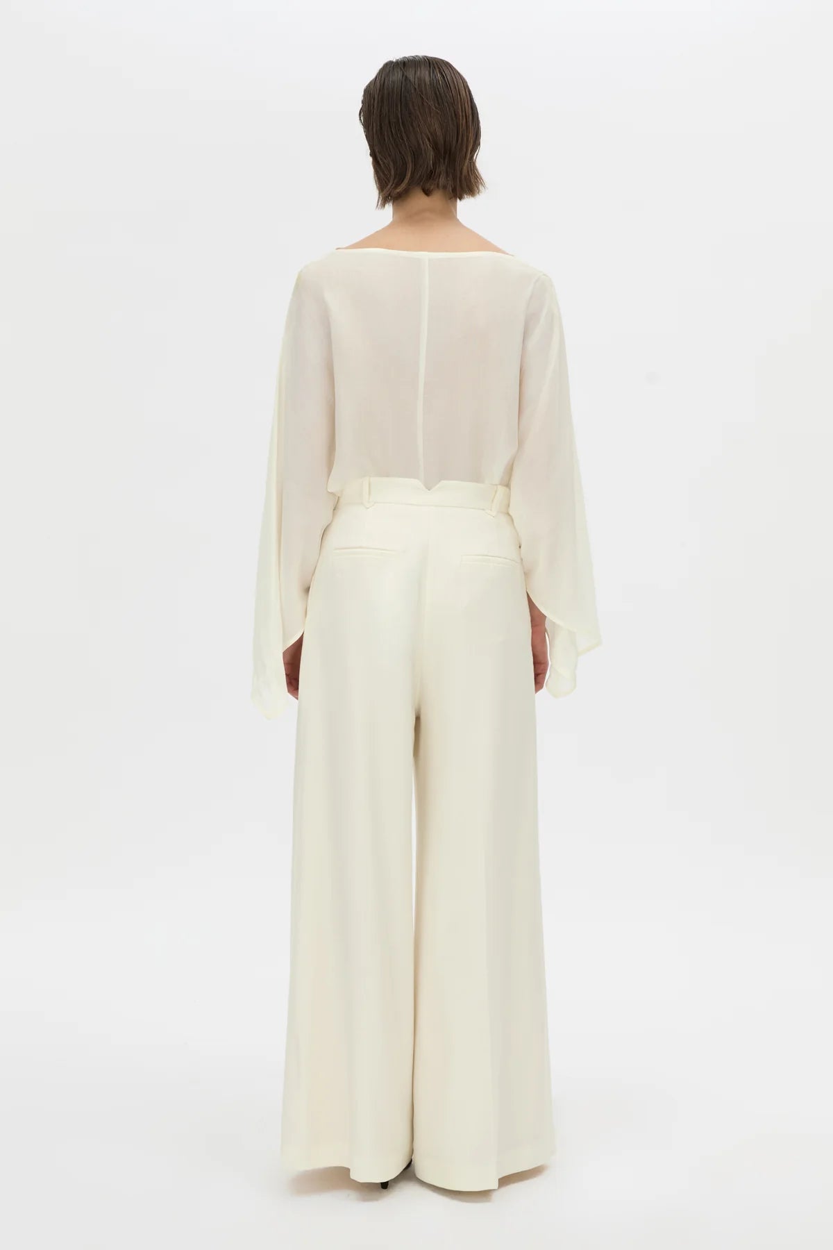 RENE DRAPED TOP - CREAM