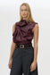 SANA DRAPE TOP - BURGUNDY