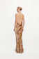 ANAIS VELVET DRESS - MOON SAND