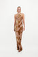 ANAIS VELVET DRESS - MOON SAND