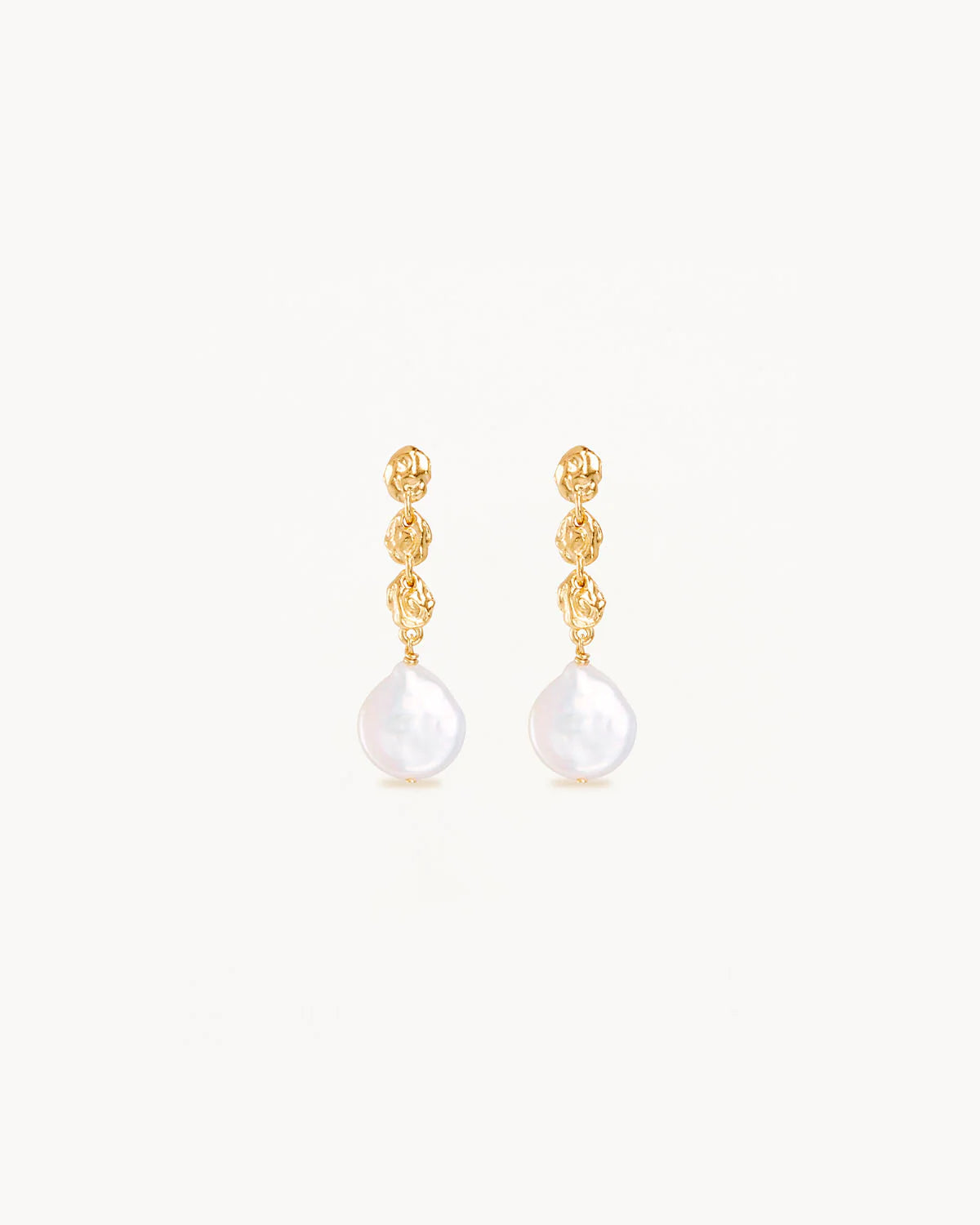 GROW WITH GRACE PEARL EARRINGS - GOLD