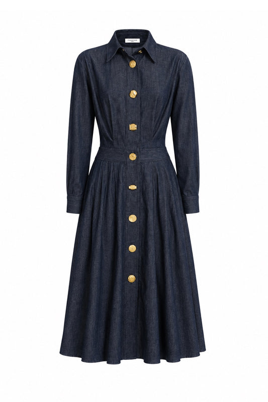 OLIVIA DRESS - DENIM