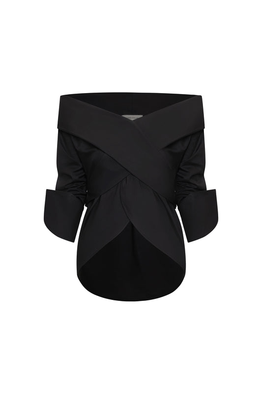 *PREORDER* UN SACRAMENTO BLOUSE - BLACK