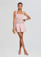 AGNIE CROCHET DRESS - FLAMINGO
