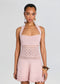 AGNIE CROCHET DRESS - FLAMINGO