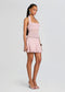 AGNIE CROCHET DRESS - FLAMINGO