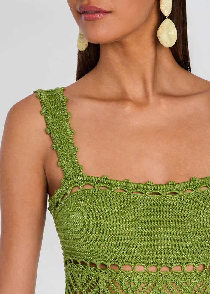 WINONA CROCHET DRESS - KIWI