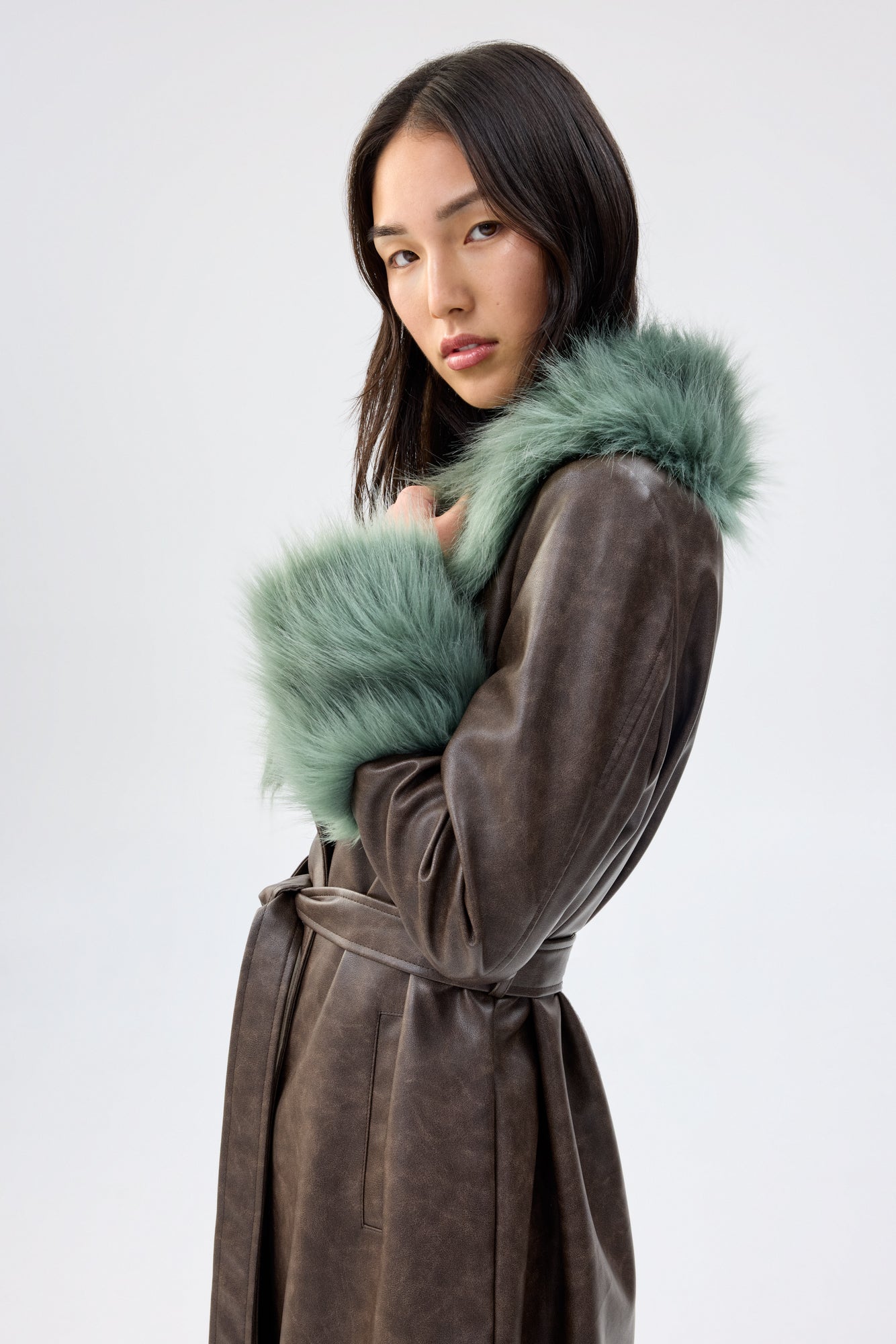 EMPATHY COAT - BROWN/GREEN