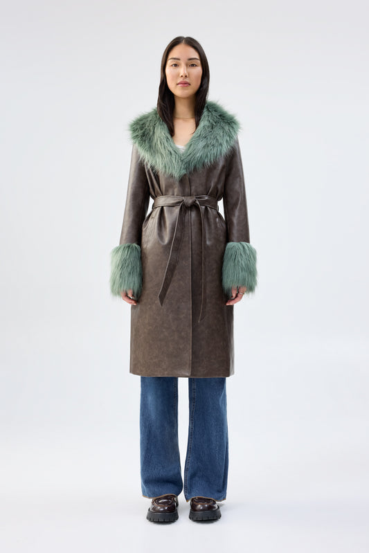 EMPATHY COAT - BROWN/GREEN