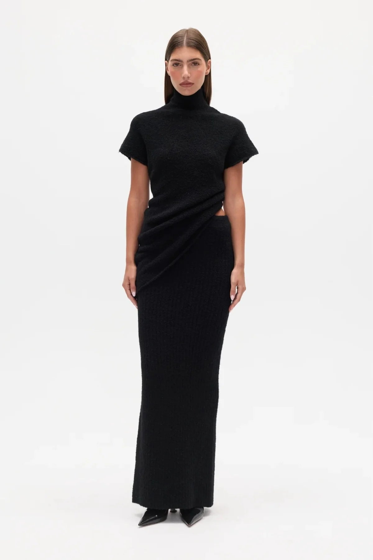 *PREORDER* EVREN KNIT TOP - BLACK