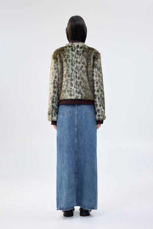 FOLIAGE JACKET - GREEN LEOPARD