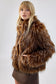 FUR DELISH JACKET - BROWN RACCOON
