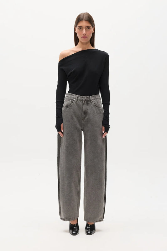 *PREORDER* GISELLE KNIT TOP - BLACK