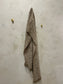 ZEBRA PRINT FRINGE SCARF - CAMEL