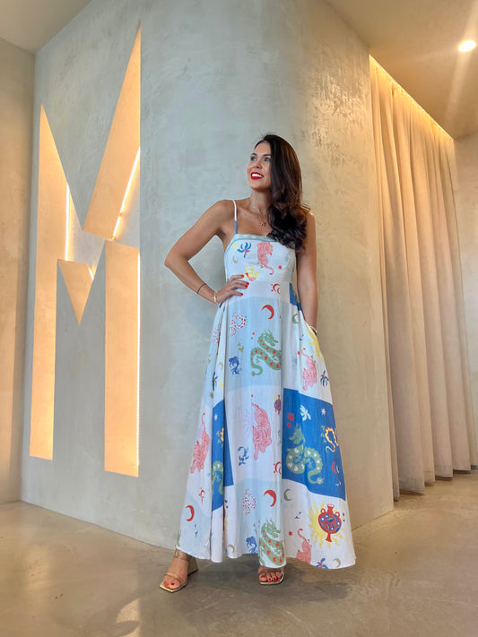 *PREORDER* MAXI DRESS - BLUE