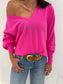 DARCY V NECK JUMPER - DIVA PINK