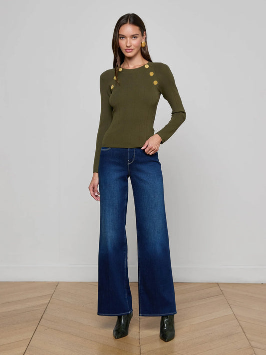 GRETCHEN - DEEP OLIVE/GOLD