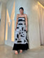 MAXI DRESS - BLACK AND WHITE