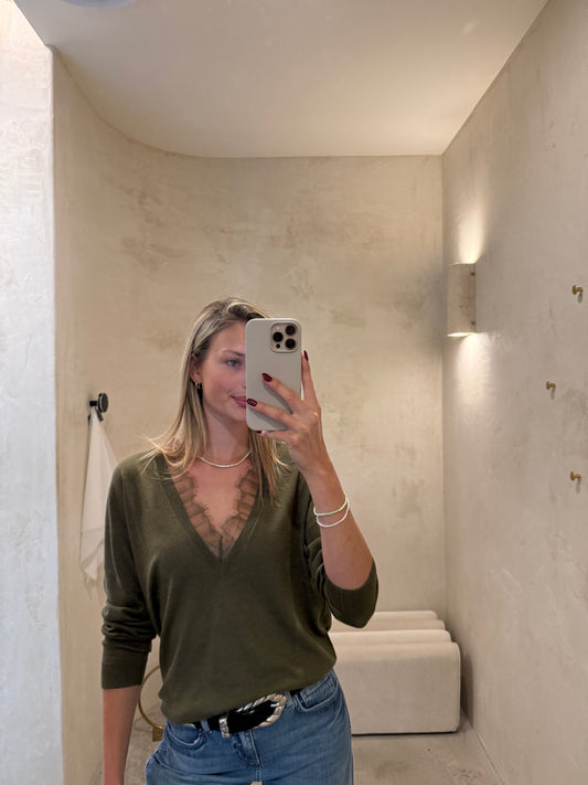 HABY SWEATER - IVY GREEN