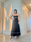 MAXI DRESS - BLACK/WHITE