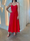 MIDI DRESS - RED