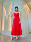 MIDI DRESS - RED
