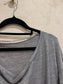 METALLIC CHAIN SWEATER - GREY