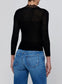 ELUNA CARDIGAN TOP - BLACK