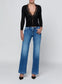 ELUNA CARDIGAN TOP - BLACK